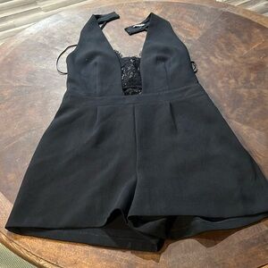 Size 8 Black Express Lace Romper